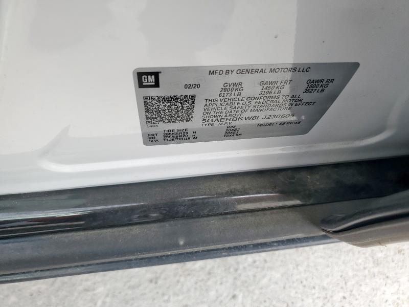 5GAERBKW8LJ230605 - 2020 BUICK ENCLAVE ESSENCE თეთრი ფოტო 13