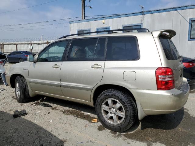 JTEGF21A110010064 - 2001 TOYOTA HIGHLANDER TAN photo 2