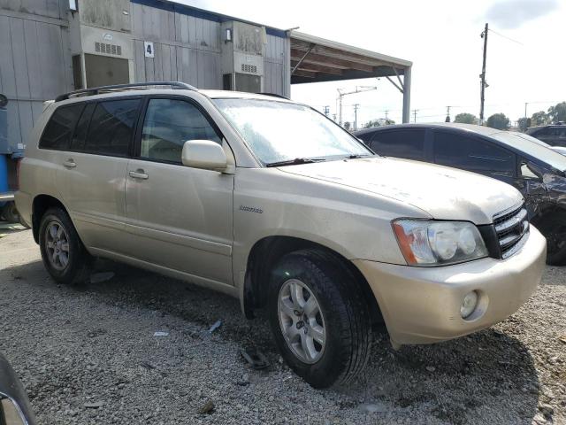 JTEGF21A110010064 - 2001 TOYOTA HIGHLANDER TAN photo 4