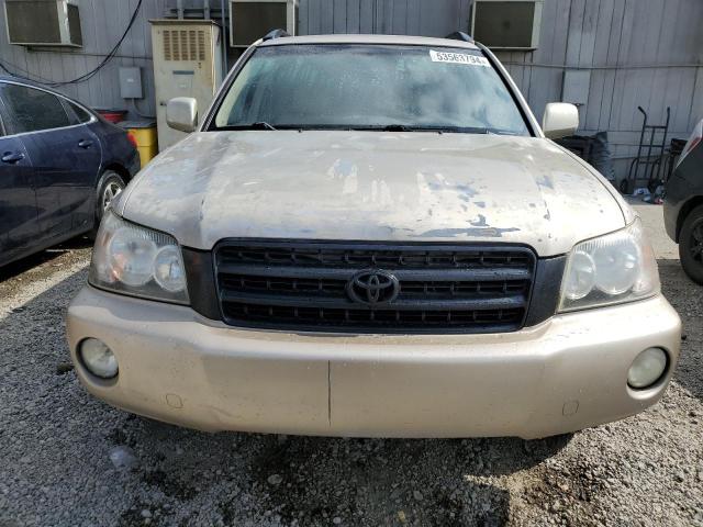 JTEGF21A110010064 - 2001 TOYOTA HIGHLANDER TAN photo 5