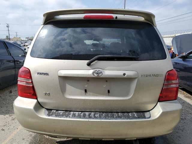 JTEGF21A110010064 - 2001 TOYOTA HIGHLANDER TAN photo 6