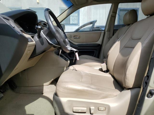 JTEGF21A110010064 - 2001 TOYOTA HIGHLANDER TAN photo 7