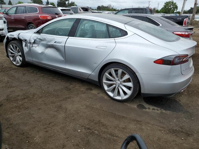 5YJSA1CG5DFP17344 - 2013 TESLA MODEL S SILVER photo 2