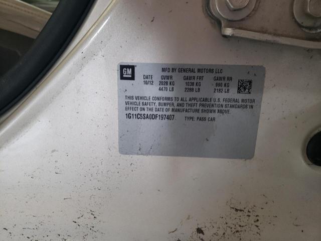 1G11C5SA0DF197407 - 2013 CHEVROLET MALIBU 1LT BEIGE photo 12