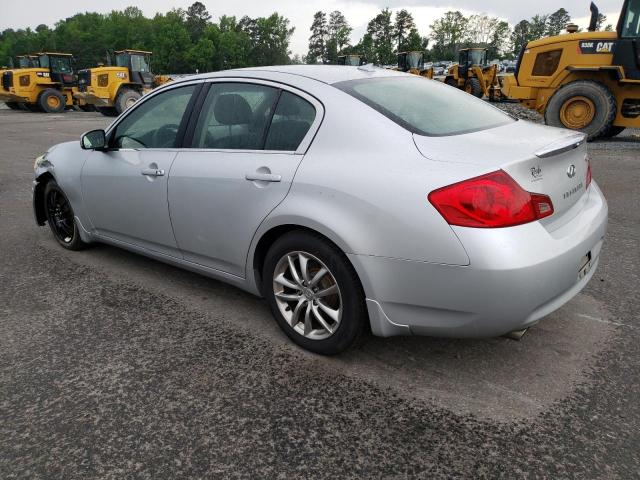 JNKBV61F17M821240 - 2007 INFINITI G35 SILVER photo 2