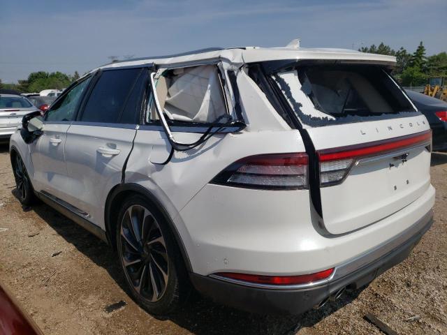 5LM5J7XC9LGL03911 - 2020 LINCOLN AVIATOR RESERVE WHITE photo 2