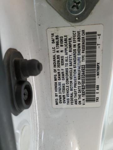 19XFB2F9XEE044933 - 2014 HONDA CIVIC EXL Ağ foto 12