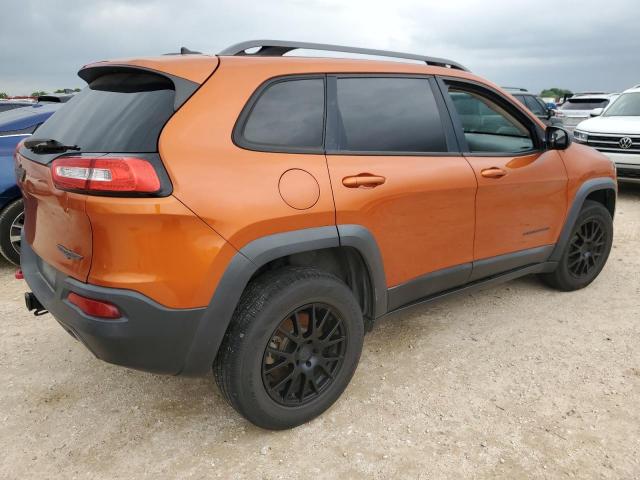1C4PJMBSXFW757382 - 2015 JEEP CHEROKEE TRAILHAWK ORANGE photo 3