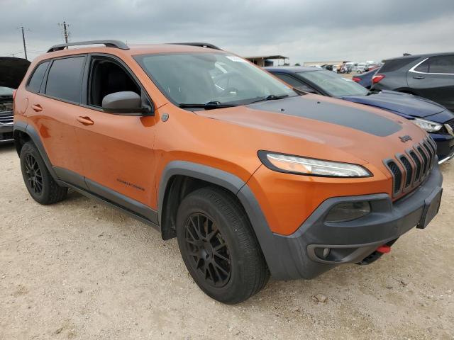 1C4PJMBSXFW757382 - 2015 JEEP CHEROKEE TRAILHAWK ORANGE photo 4