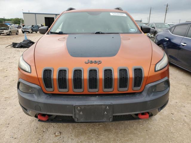 1C4PJMBSXFW757382 - 2015 JEEP CHEROKEE TRAILHAWK ORANGE photo 5