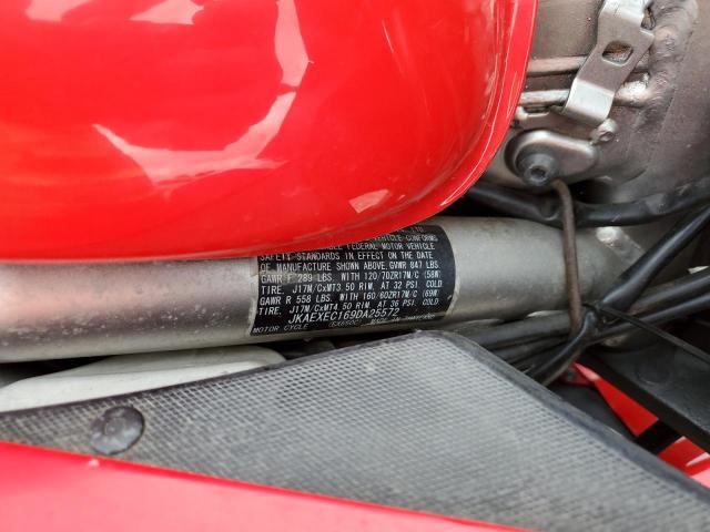 JKAEXEC169DA25572 - 2009 KAWASAKI EX650 C 红色 照片 9