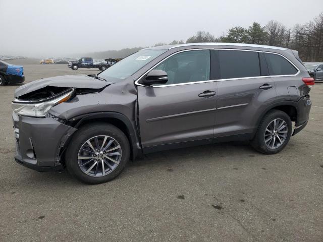 5TDJZRFH3KS609000 - 2019 TOYOTA HIGHLANDER SE GRAY photo 1