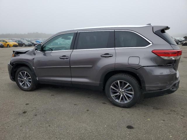 5TDJZRFH3KS609000 - 2019 TOYOTA HIGHLANDER SE GRAY photo 2