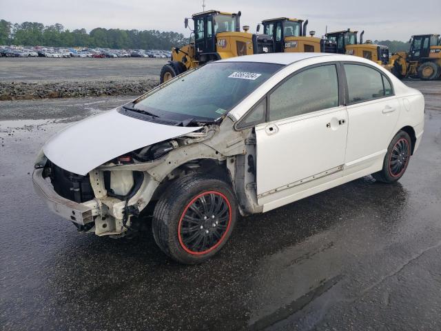 1HGFA165X6L040563 - 2006 HONDA CIVIC LX WHITE photo 1