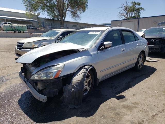 JHMCN36405C016794 - 2005 HONDA ACCORD HYBRID SILVER photo 1