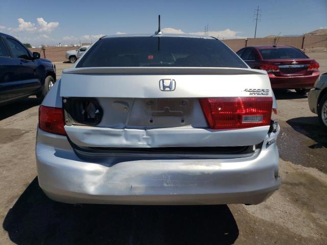 JHMCN36405C016794 - 2005 HONDA ACCORD HYBRID SILVER photo 6