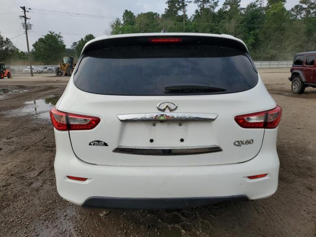 5N1AL0MN2EC521319 - 2014 INFINITI QX60 WHITE photo 6