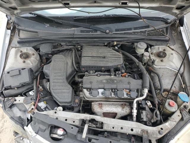 2HGES15533H602421 - 2003 HONDA CIVIC LX SILVER photo 11