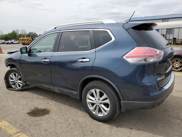 5N1AT2MV3FC758740 - 2015 NISSAN ROGUE S BLUE photo 2