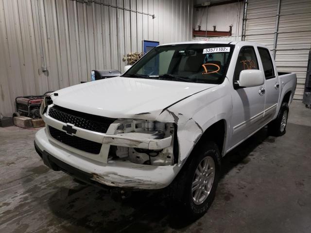 1GCHTCFE2C8124212 - 2012 CHEVROLET COLORADO LT WHITE photo 2