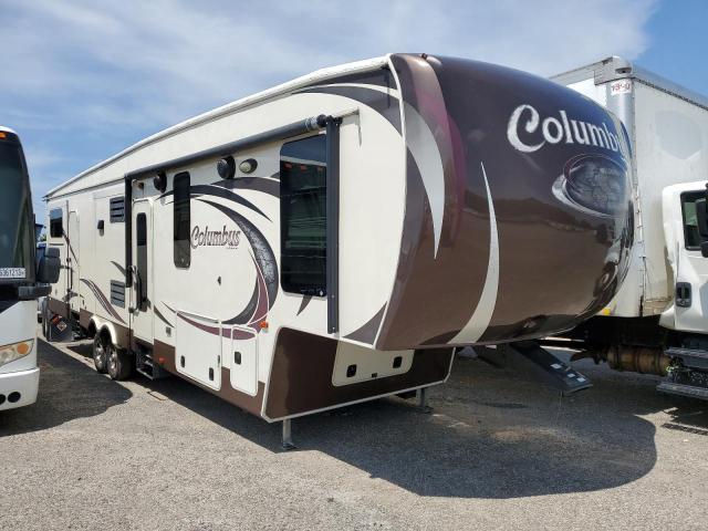 4X4FPAR29D6000379 - 2013 COLU 5TH WHEEL WHITE photo 1