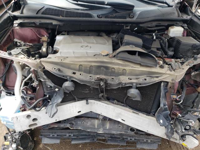 2T2BK1BA8FC318229 - 2015 LEXUS RX 350 BASE MAROON photo 12