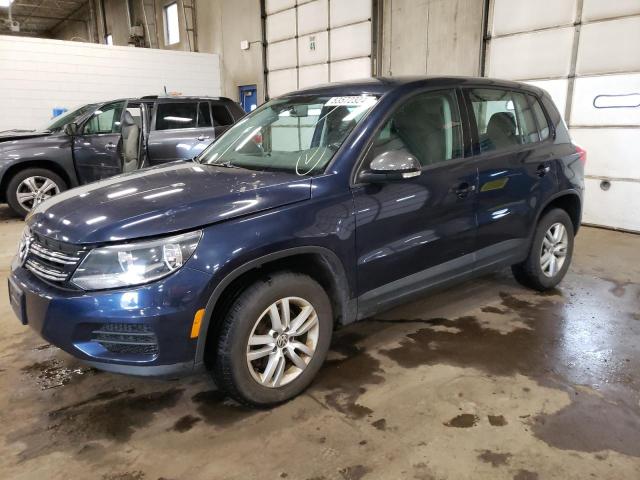 WVGBV3AX1EW509232 - 2014 VOLKSWAGEN TIGUAN S BLUE photo 1