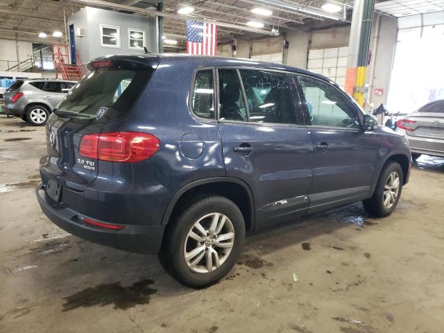 WVGBV3AX1EW509232 - 2014 VOLKSWAGEN TIGUAN S BLUE photo 3