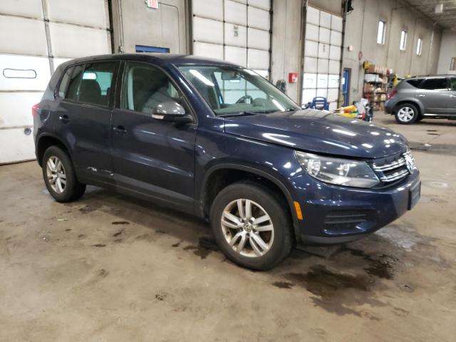 WVGBV3AX1EW509232 - 2014 VOLKSWAGEN TIGUAN S BLUE photo 4