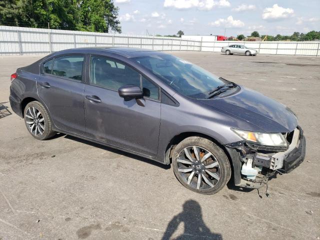 2HGFB2F90FH516791 - 2015 HONDA CIVIC EXL 灰色 照片 4