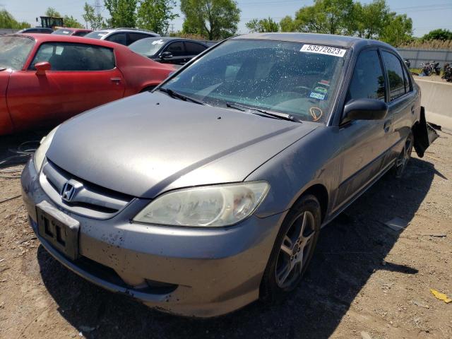 1HGES16315L025620 - 2005 HONDA CIVIC DX VP TAN photo 1