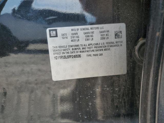 1G11F5SL6FF249506 - 2015 CHEVROLET MALIBU LTZ 黑色 照片 12