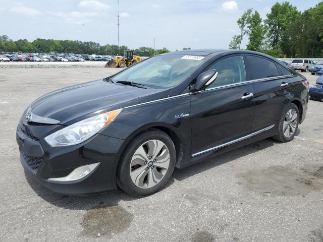 KMHEC4A45FA123040 - 2015 HYUNDAI SONATA HYBRID BLACK photo 1