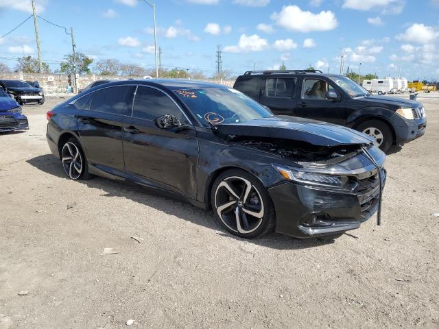 1HGCV2F3XNA016592 - 2022 HONDA ACCORD SPORT BLACK photo 4