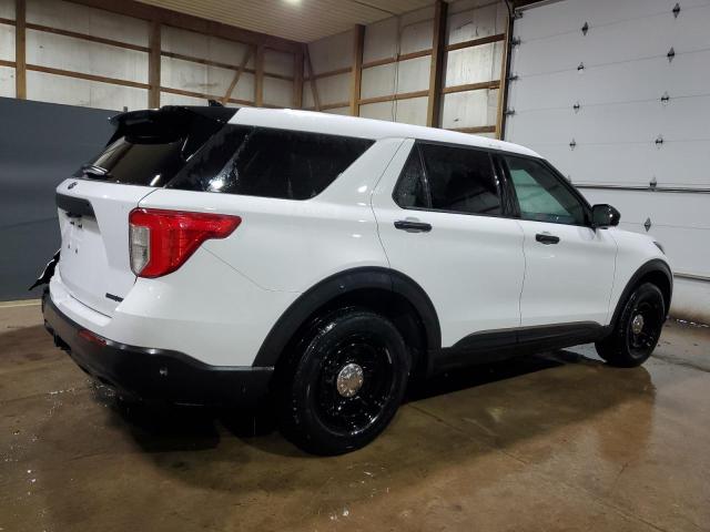 1FM5K8AWXLGC48670 - 2020 FORD EXPLORER POLICE INTERCEPTOR WHITE photo 3