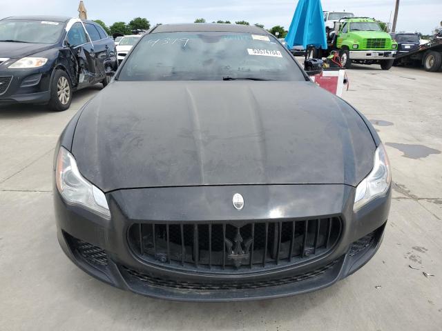 ZAM56RRAXE1077699 - 2014 MASERATI QUATTROPOR S BLACK photo 5