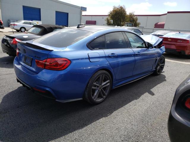 WBA4J1C56JBM10445 - 2018 BMW 430I GRAN COUPE BLUE photo 3