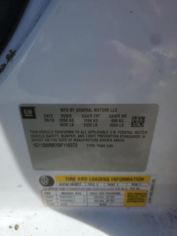 1G11D5RR7DF116072 - 2013 CHEVROLET MALIBU 1LT თეთრი ფოტო 12