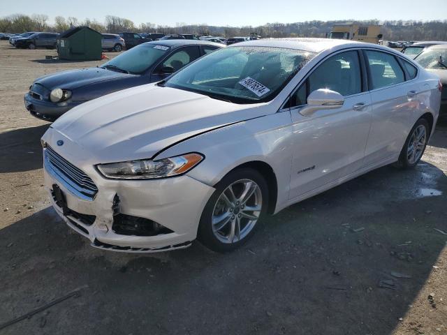 3FA6P0RUXGR156669 - 2016 FORD FUSION TITANIUM HEV WHITE photo 1