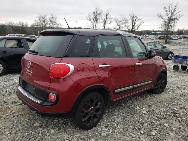 ZFBCFADH5FZ032452 - 2015 FIAT 500L TREKKING RED photo 3