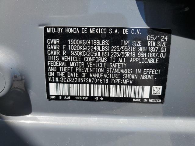 3CZRZ2H57SM704618 - 2025 HONDA HR-V SPORT GRAY photo 13