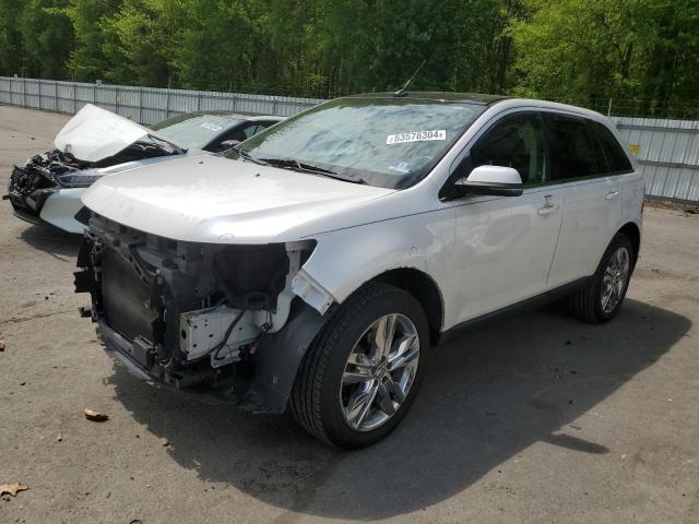 2FMDK4KC8DBA55967 - 2013 FORD EDGE LIMITED WHITE photo 1