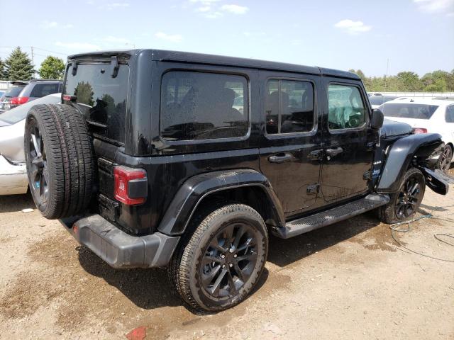 1C4JJXP61NW275563 - 2022 JEEP WRANGLER U SAHARA 4XE BLACK photo 3