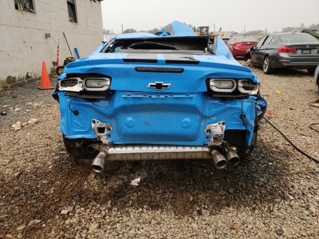 1G1FE1R73N0130081 - 2022 CHEVROLET CAMARO LT1 BLUE photo 6