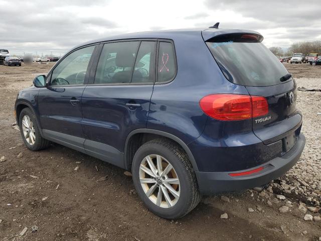 WVGAV3AX2EW512779 - 2014 VOLKSWAGEN TIGUAN S BLUE photo 2