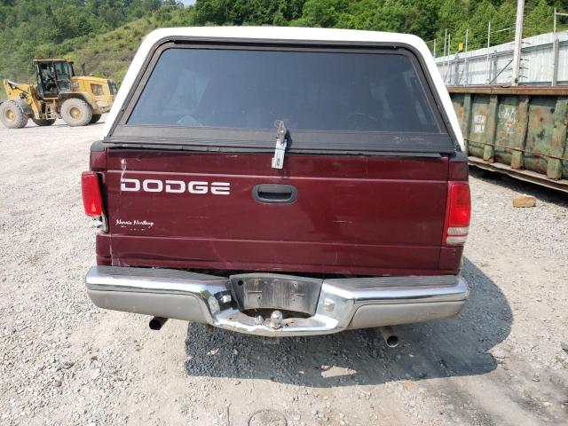 1B7FL26X11S341320 - 2001 DODGE DAKOTA BURGUNDY photo 10