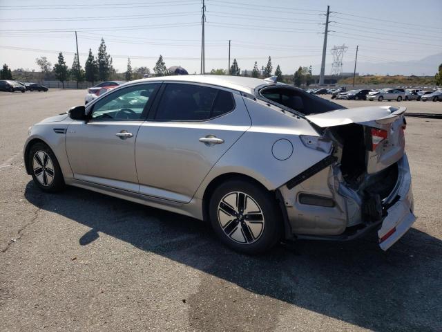 KNAGM4AD2D5057205 - 2013 KIA OPTIMA HYBRID SILVER photo 2