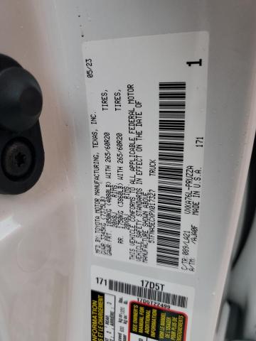 5TFNA5ECXPX017327 - 2023 TOYOTA TUNDRA CREWMAX PLATINUM Ağ foto 12