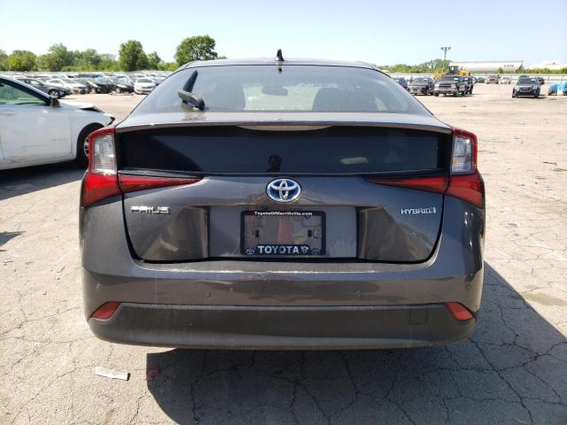 JTDKARFU8L3103481 - 2020 TOYOTA PRIUS L GRAY photo 6