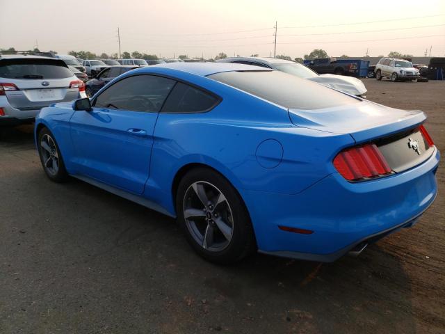 1FA6P8AM9H5226709 - 2017 FORD MUSTANG 2D BLUE photo 2